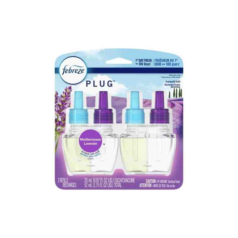 Febreze Plug Odor-Eliminating Air Freshener Refills, Lavender, 2 Pack, Case of 3 - [DefendUse.com] - 37000-81256 - Febreze® Air 