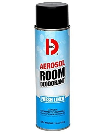 Big D 430 Room Spray Deodorizer, Fresh Linen Scent, 15 oz Can (Case of 12) - [DefendUse.com] - 430 - Big D®