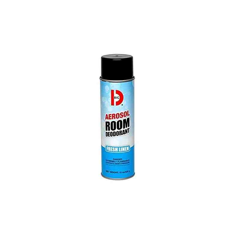 Big D 430 Room Spray Deodorizer, Fresh Linen Scent, 15 oz Can (Case of 12) - [DefendUse.com] - 430 - Big D®