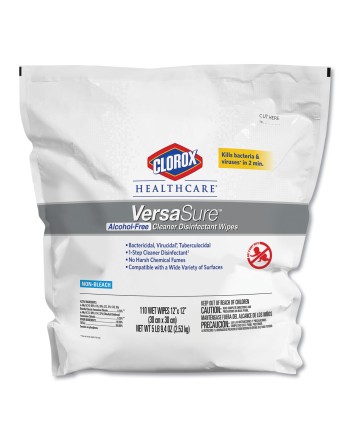 Clorox 31761 Healthcare® VersaSure™ Surface Disinfectant Cleaner Wipe 110 Count, Case of 2 - [DefendUse.com] - 31761 - Clorox® C