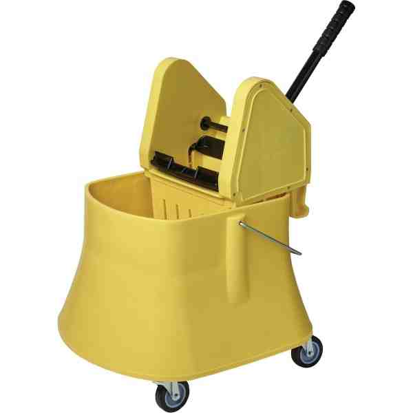 M2 PROFESSIONAL  Champ™ Bucket & Wringer Combo, Down Press, 10 US Gal.(40 Quart), Yellow - [DefendUse.com] - BW-D1232-40-YE - Mo