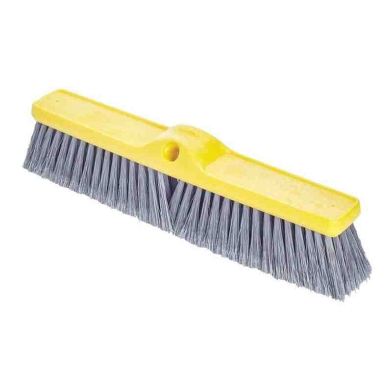 Rubbermaid FG9B0000GRAY 18" Floor Sweep - Fine, Plastic/Poly, Gray - [DefendUse.com] - FG9B0000GRAY - Brushes
