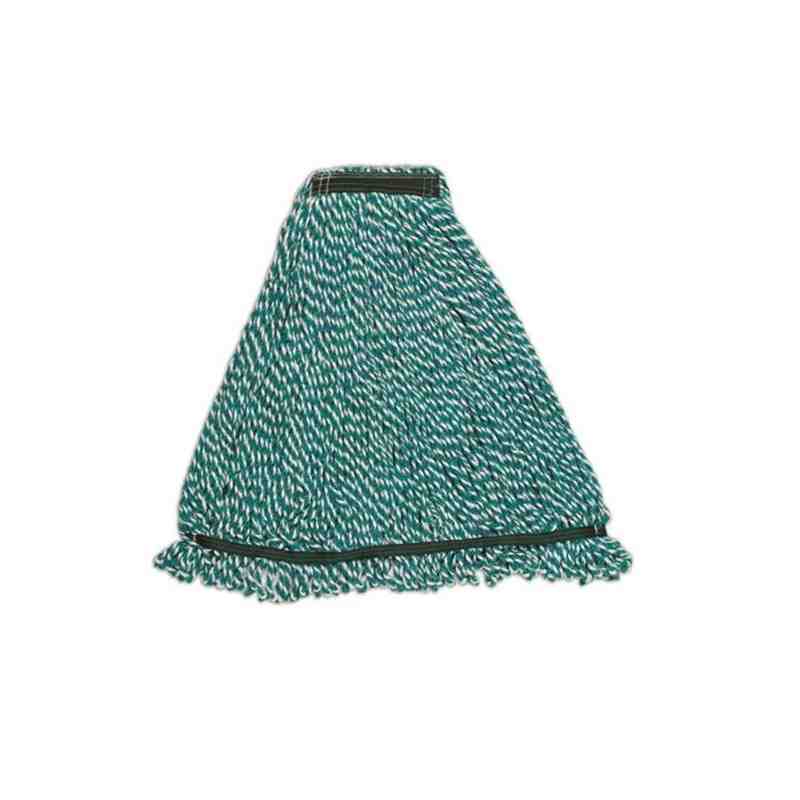 Rubbermaid FGA81306GR00 Web Foot 24 oz. Green Microfiber String Mop with 1" Headband - [DefendUse.com] - FGA81306GR00 - Microfib