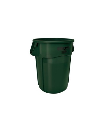 Rubbermaid 1779741 Brute Container Vented 44G - Dark Green [2643] - [DefendUse.com] - 1779741 - Brute® Trash Cans