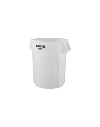 Rubbermaid 1779740 Brute Container Vented 44G - White [2643] - [DefendUse.com] - 1779740 - Brute® Trash Cans