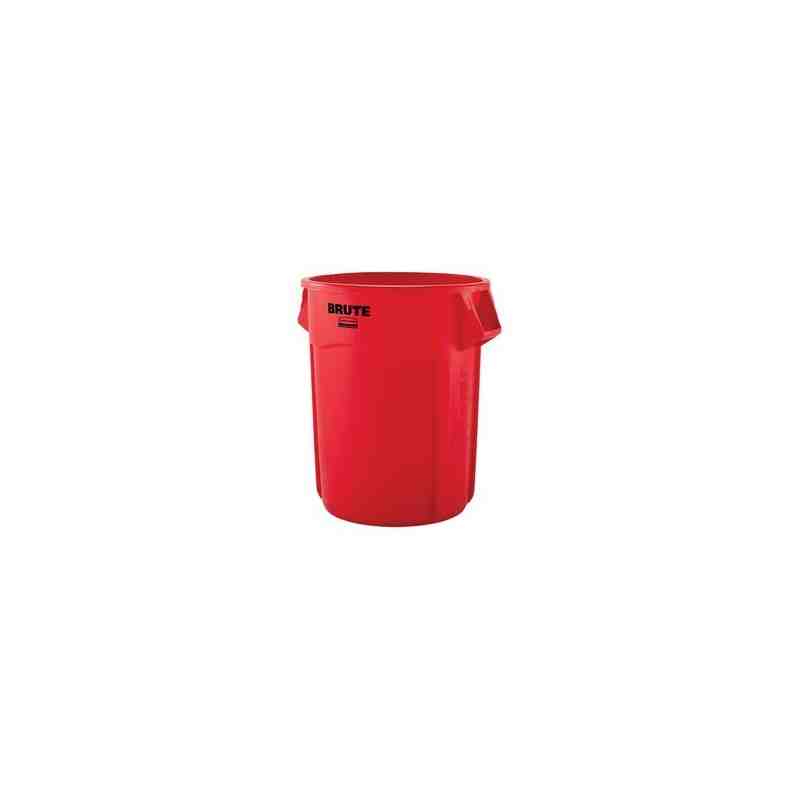 Rubbermaid FG265500RED Brute Container Vented 55G - Red - [DefendUse.com] - FG265500RED - Brute® Trash Cans