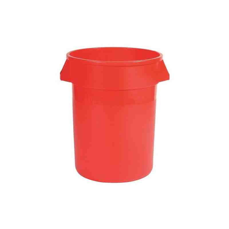 Rubbermaid FG263288RED Brute Container Straightwall 32G - Red - [DefendUse.com] - FG263288RED - Brute® Trash Cans