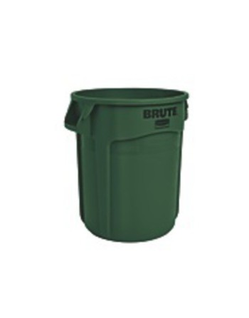 Rubbermaid 1926828 Brute Container Vented 20G with Recycling - Green[2620] - [DefendUse.com] - 1926828 - Brute® Trash Cans