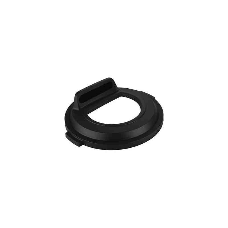 Rubbermaid 2017738 Brute Lid w/Open Top 32G - Black - [DefendUse.com] - 2017738 - Brute Trash Can Lids