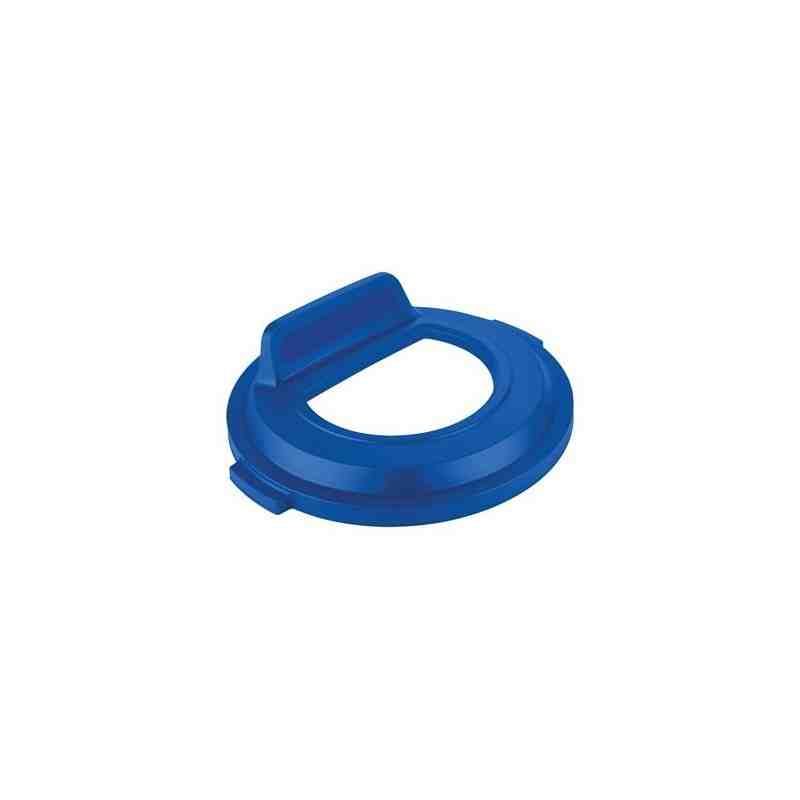 Rubbermaid 2017965 Brute Lid w/Open Top 32G - Blue - [DefendUse.com] - 2017965 - Brute Trash Can Lids