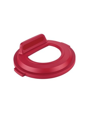 Rubbermaid 2017962 Brute Lid w/Open Top 32G - Red - [DefendUse.com] - 2017962 - Brute Trash Can Lids