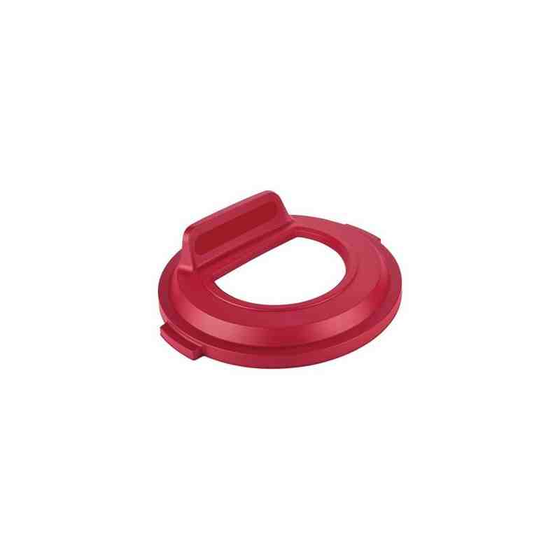 Rubbermaid 2017962 Brute Lid w/Open Top 32G - Red - [DefendUse.com] - 2017962 - Brute Trash Can Lids