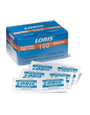 Loris FAAW100 Antiseptic Wipe, 100 - [DefendUse.com] - FAAW100 - Loris