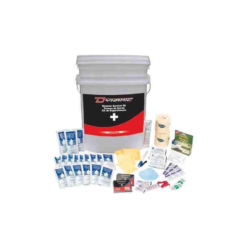 Emergency Preparedness First Aid Kit, Class 1 Medical Device, Bucket - [DefendUse.com] - FAKSURBK33 - DYNAMIC SAFETY