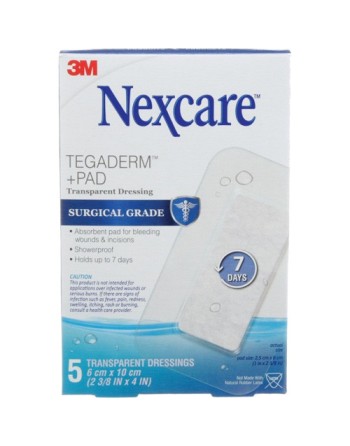 Nexcare™ Tegaderm™ + Pad Transparent Dressing - [DefendUse.com] - H3584-CA - 3M Medical