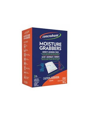 CONCROBIUM 7203276 Retail Moisture Grabber, Unscented, 3/Pk, Case of 6/260g - [DefendUse.com] - 7203276 - Concrobium