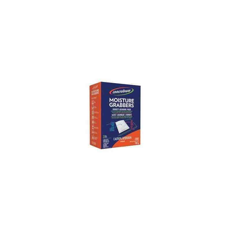 CONCROBIUM 7203276 Retail Moisture Grabber, Unscented, 3/Pk, Case of 6/260g - [DefendUse.com] - 7203276 - Concrobium
