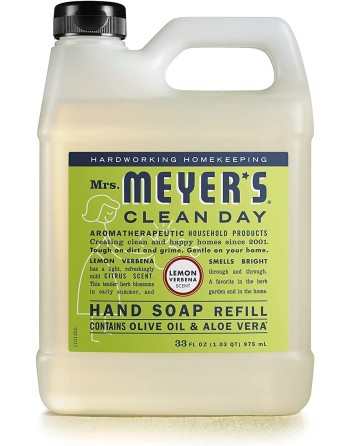 SC JOHNSON 59200001246 Hand Soap - Refill Mrs.Meyers LemonVerbena - 6/975ml, Case: 6 x 975ml - [DefendUse.com] - 59200001246 - M