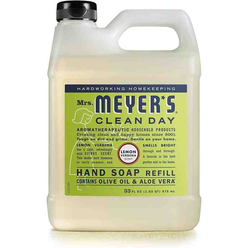 SC JOHNSON 59200001246 Hand Soap - Refill Mrs.Meyers LemonVerbena - 6/975ml, Case: 6 x 975ml - [DefendUse.com] - 59200001246 - M