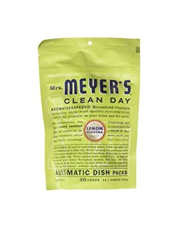 SC JOHNSON 59200001697 Mrs.Meyers Auto Dish Packs - LemonVerbena - 6/20ct, Case: 6 x 20ct - [DefendUse.com] - 59200001697 - Mrs.