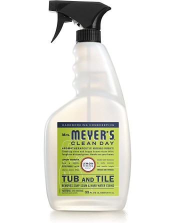 SC JOHNSON 62300001597 Mrs.Meyers Bath Tub/Tile Clnr-LemonVerbena-6/946ml, Case: 6 x 946ml - [DefendUse.com] - 62300001597 - Mrs