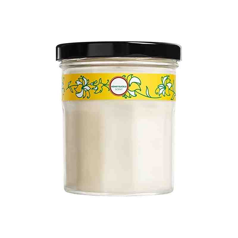 SC JOHNSON 59200002434 Mrs.Meyers Small Soy Candle - Honeysuckle - 12/140g, Case: 6 x 140g - [DefendUse.com] - 59200002434 - Mrs