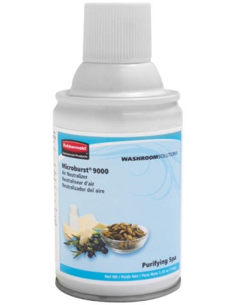 RUBBERMAID 1836252 Microburst 9000 Refill - Purifying Spa, Case: 4 - [DefendUse.com] - 1836252 - Microburst 9000