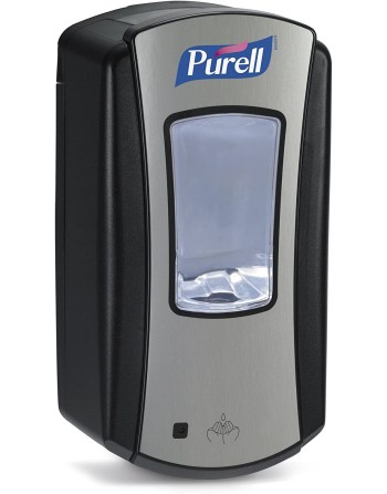 Purell 1928-04 LTX-12 Dispenser, Black and Chrome, 1200 mL, Case of 4 - [DefendUse.com] - 1928-04 - Purell® GOJO Industries, Inc