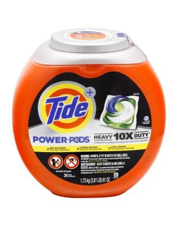 Tide 10037000536175 Heavy Duty Laundry Pods, 36/Ct, Case of 4 - [DefendUse.com] - 10037000536175 - Home & Residential Catalog