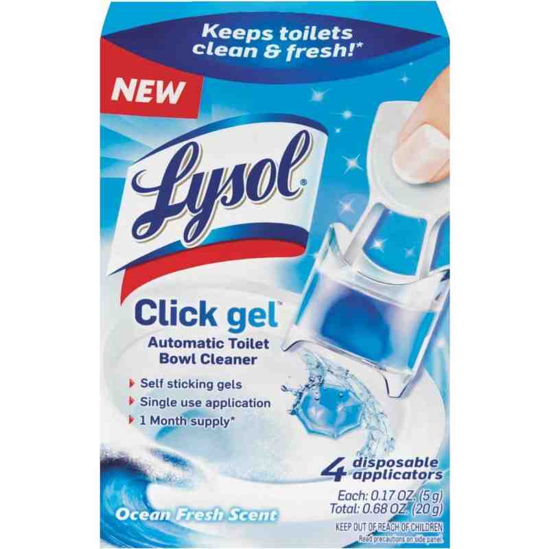 LYSOL 19200-92918 Lysol Click Gel Ocean Fresh Automatic Toilet Bowl Cleaner (4-pack), Case of 5 - [DefendUse.com] - 19200-92918 