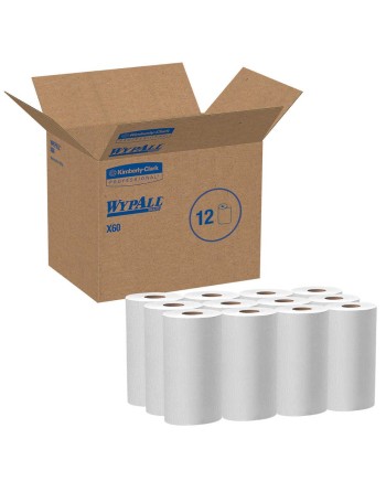 KIMBERLY-CLARK 35401 X60 Wipers, All-Purpose, 13-1/2" L x 10" W, Qty/Case: 12 Rolls - [DefendUse.com] - 35401 - WYPALL® Wipes