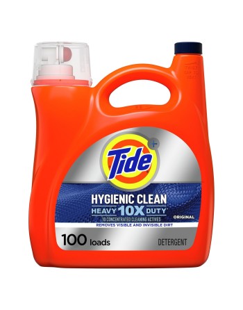 Tide 37000-25832 Hygenic Clean Laundry Detergent HD 10x Original 100Ld - 4/4.55L - [DefendUse.com] - 37000-25832 - Tide Liquid L