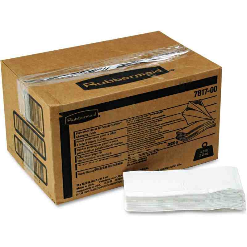 RUBBERMAID FG781788WHT Baby Changing Stations Liners, 320/cs - [DefendUse.com] - FG781788WHT - Baby Changing Station