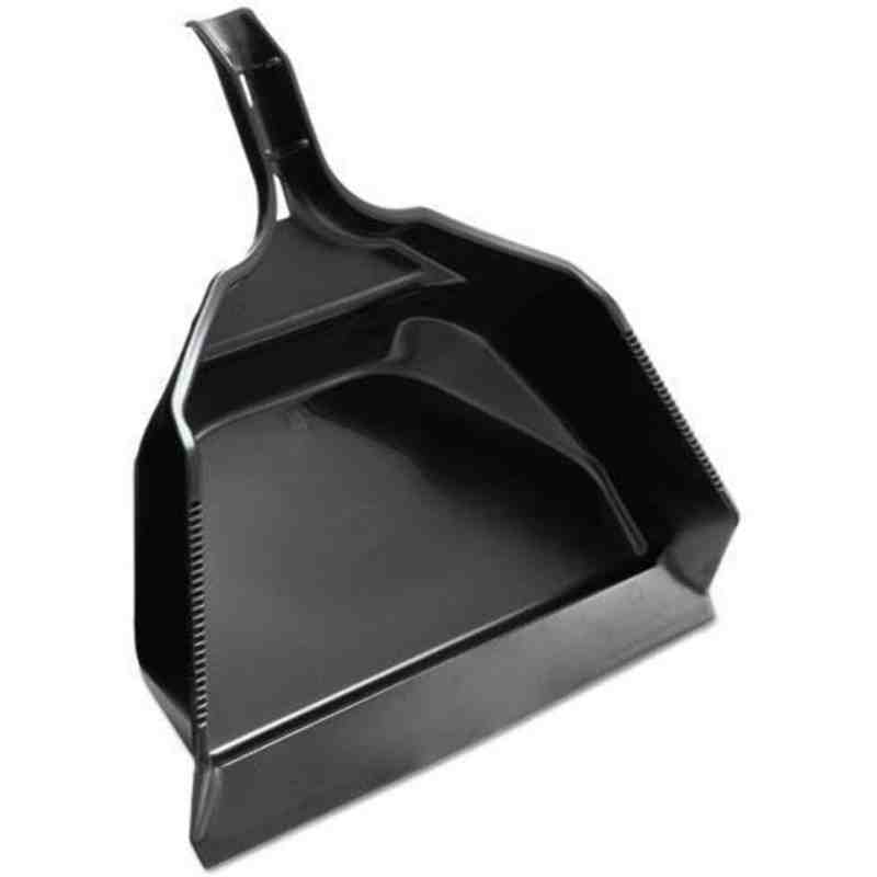 RUBBERMAID FG9B5900BLA  Dust Pan, Extra-Large, Roughneck, 15x13"x5" - [DefendUse.com] - FG9B5900BLA - Lobby Dust Pans