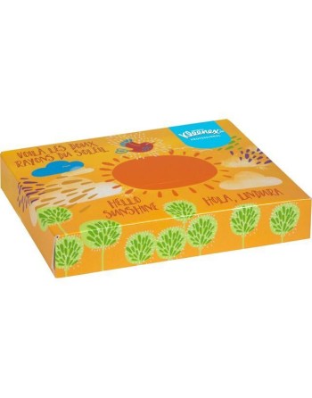 Kleenex 21195 Jr Facial Tissue, 2 Ply, 40/Box, 3200/Case - [DefendUse.com] - 21195 - Kleenex®