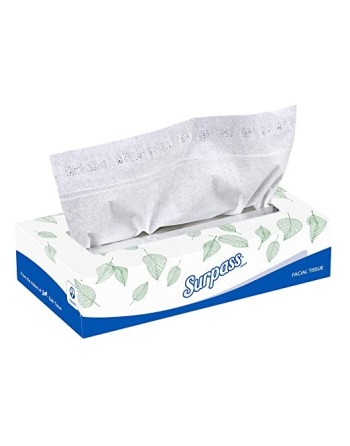 Kimberly-Clark 21340 Surpass Facial Tissue, 8.3" Length x 8" Width, White (Case of 3000 Sheet) - [DefendUse.com] - 21340 - Facia
