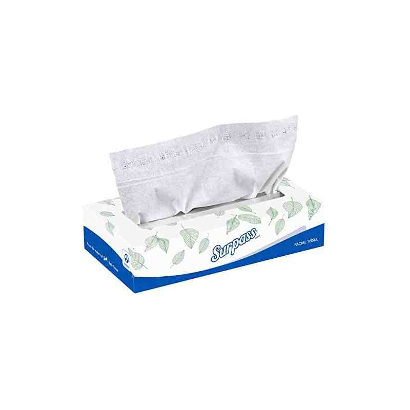 Kimberly-Clark 21340 Surpass Facial Tissue, 8.3" Length x 8" Width, White (Case of 3000 Sheet) - [DefendUse.com] - 21340 - Facia