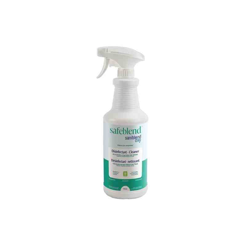 Safeblend SRXXX0D Saniblend Oxy Disinfectant Cleaner Fragrance Free- 12/950mL - [DefendUse.com] - SRXXX0D - Safeblend™ 
