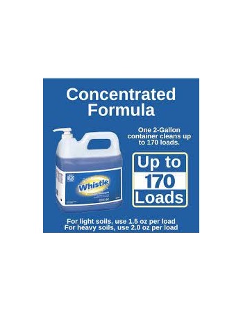 Diversey CBD95769100 Whistle® Laundry Detergent (HE), Floral Scent, 2 gallon, (2-pack with pumps) - [DefendUse.com] - CBD9576910