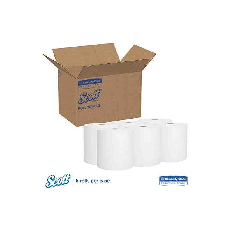Scott® Essential Universal High Capacity Hard Roll Towel, White, 950', 6 Rolls/Case - [DefendUse.com] - 02000 - Scott®