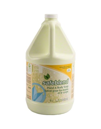 SAFEBLEND HLXXG04 Hand & Body Soap, Foam, 4 L, Unscented Container Type: Jug, Case of 4 - [DefendUse.com] - HLXXG04 - Safeblend™