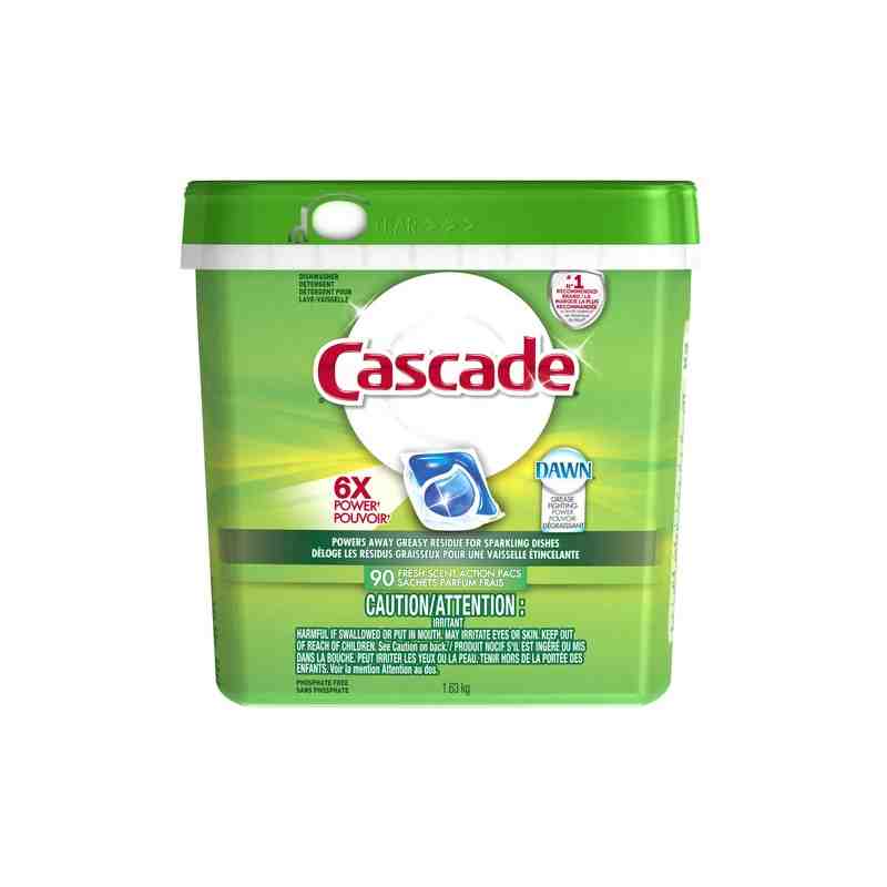 Cascade® 37000-23780 2 In 1 Action Pacs Fresh Scent, Dishwasher Pods, Case of 3/90ct - [DefendUse.com] - 37000-23780 - Dishwashe