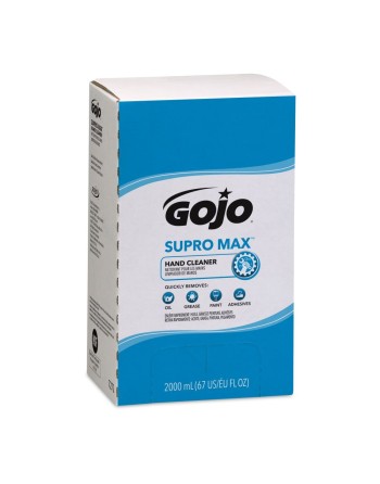 GOJO 7272-04 Supro Max™ Hand Cleaner, Lotion, 2 L, Refill, Unscented, Case of 4 Dispenser: 7200-01 - [DefendUse.com] - 7272-04 -