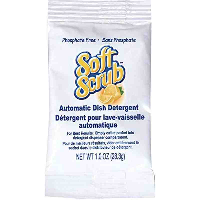 Dial Soft Scrub 10006 1 oz. Lemon Automatic Dish Detergent - 200/Case - [DefendUse.com] - 10024900100063 - Dial Corporation