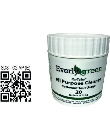 EVERLYGREEN 02-Tabs All Purpose Cleaner 5.5g, Bottle/20, Case of 4 - [DefendUse.com] - 92973-4PK - Home