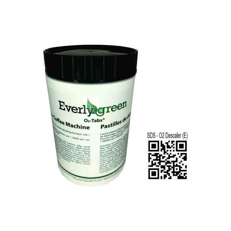 EVERLYGREEN 92974-2PK O-2 Tabs - Coffee Machine Descaler 35g, 40 Tablets - [DefendUse.com] - 92974-2PK - EVERLYGREEN