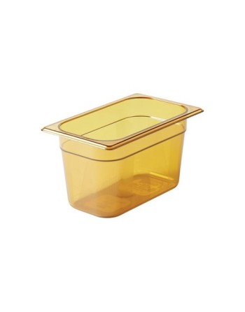 RUBBERMAID FG212P00AMBR  Food Pan - Hot 1/4 Size - 6" Depth - Amber - [DefendUse.com] - FG212P00AMBR - Food Service