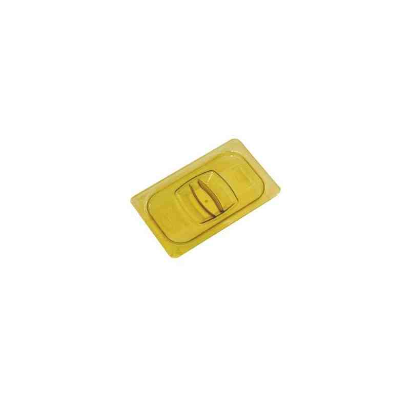 RUBBERMAID FG214P86AMBR  Food Pan - Hot Notched Cover 1/4 Size-Amb - [DefendUse.com] - FG214P86AMBR - Food Service