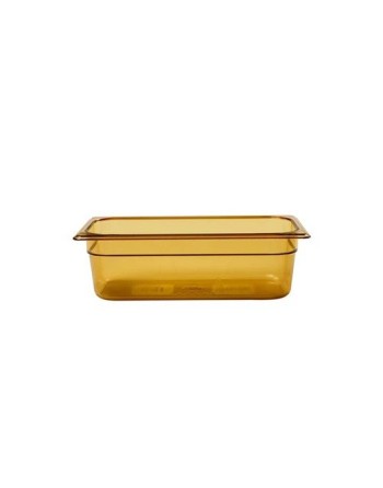 RUBBERMAID FG217P82AMBR  Hot Food Pan - 1/3 Size - 4" Depth with hol - [DefendUse.com] - FG217P82AMBR - Food Service