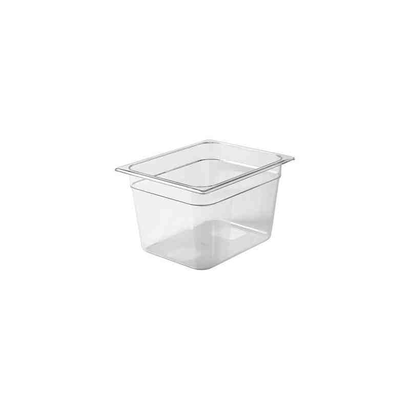RUBBERMAID FG126P00CLR  Cold Pan - 1/2 Size - 8" Depth - Clear [202 - [DefendUse.com] - FG126P00CLR - Food Service